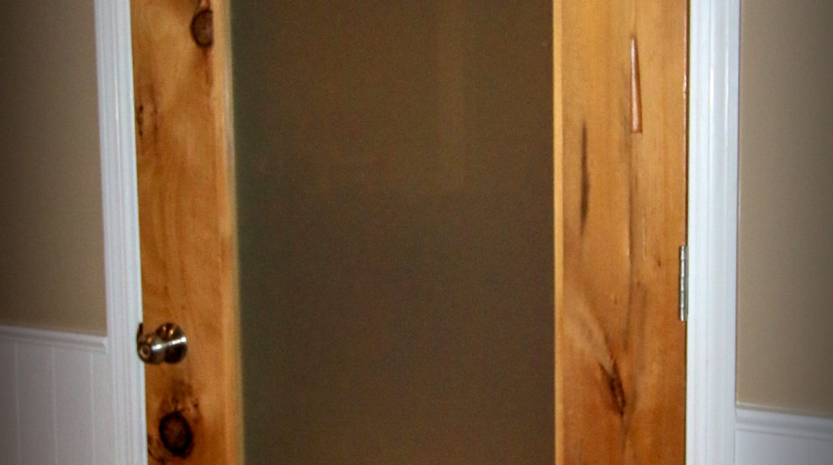 Custom Wine Cellar Door with Reclaimed Timbers