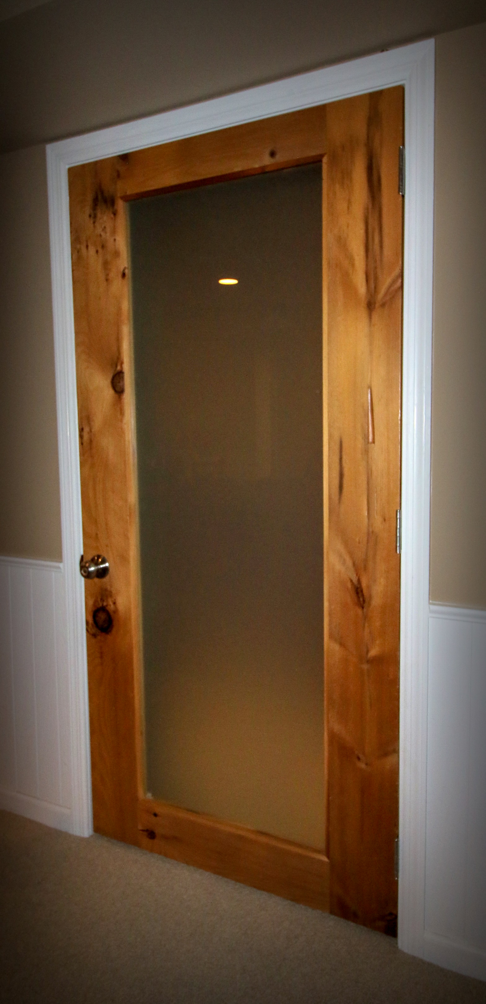 Custom Wine Cellar Door with Reclaimed Timbers
