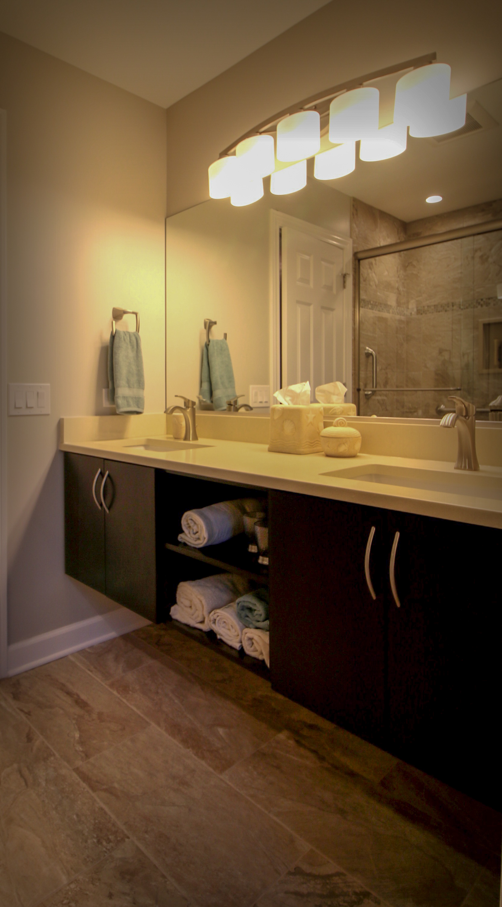 Guest Bath Remodel with Floating Vanity