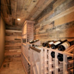 Wine Cellar with Reclaimed Wood