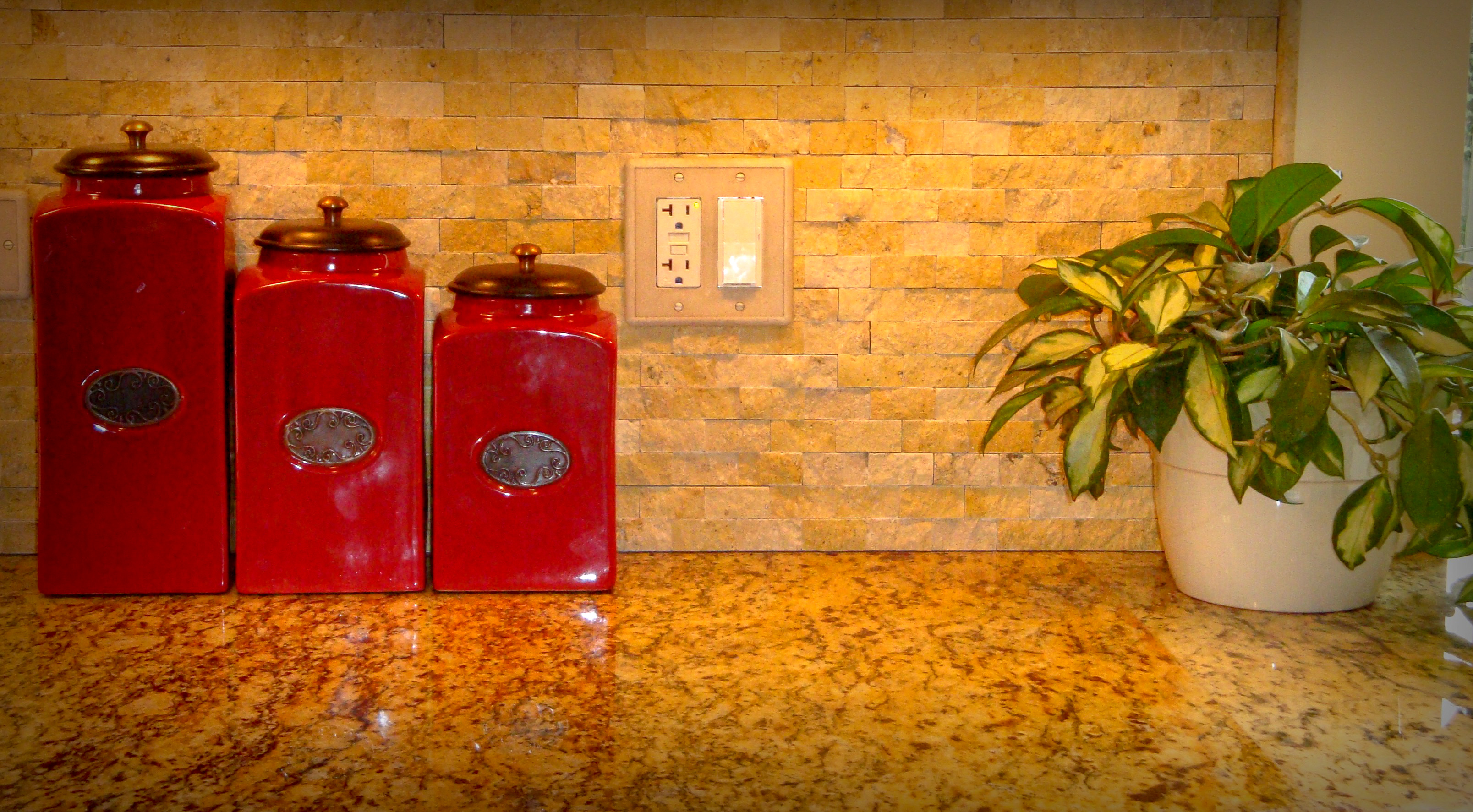 Stone Kitchen Backsplash