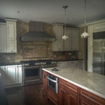 Beautiful Kitchen with multicolor cabinets