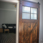 Custom Barn Door made with Reclaimed Timbers