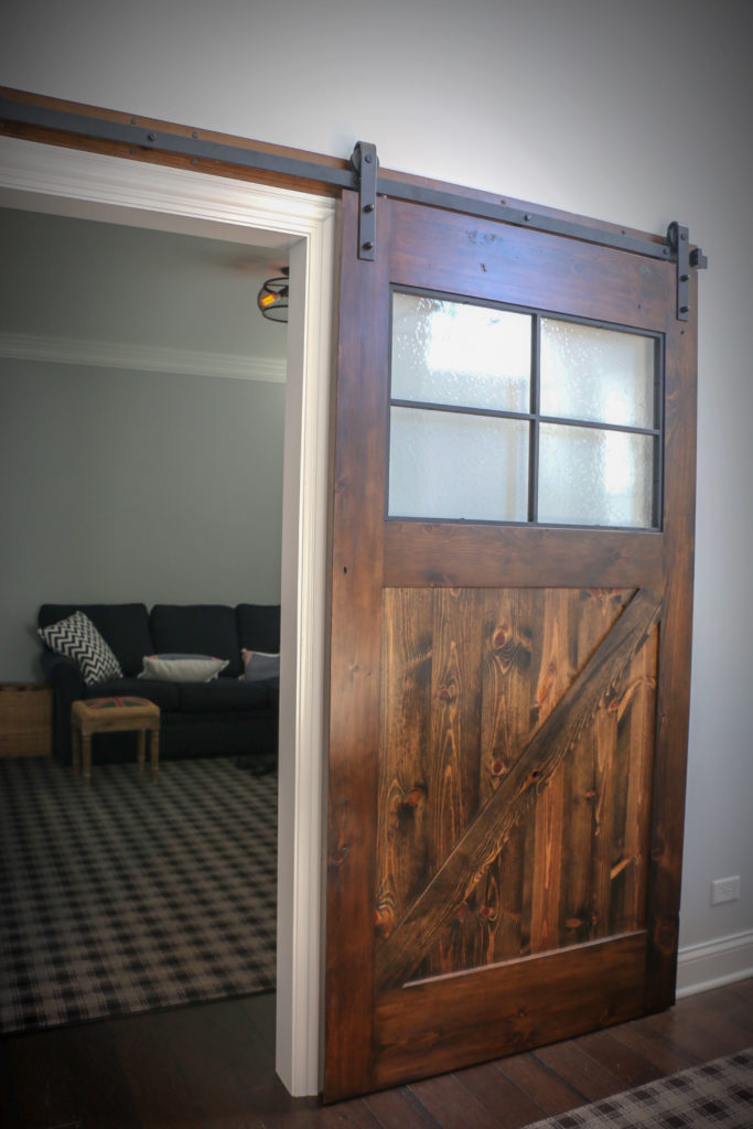 Custom Barn Door made with Reclaimed Timbers