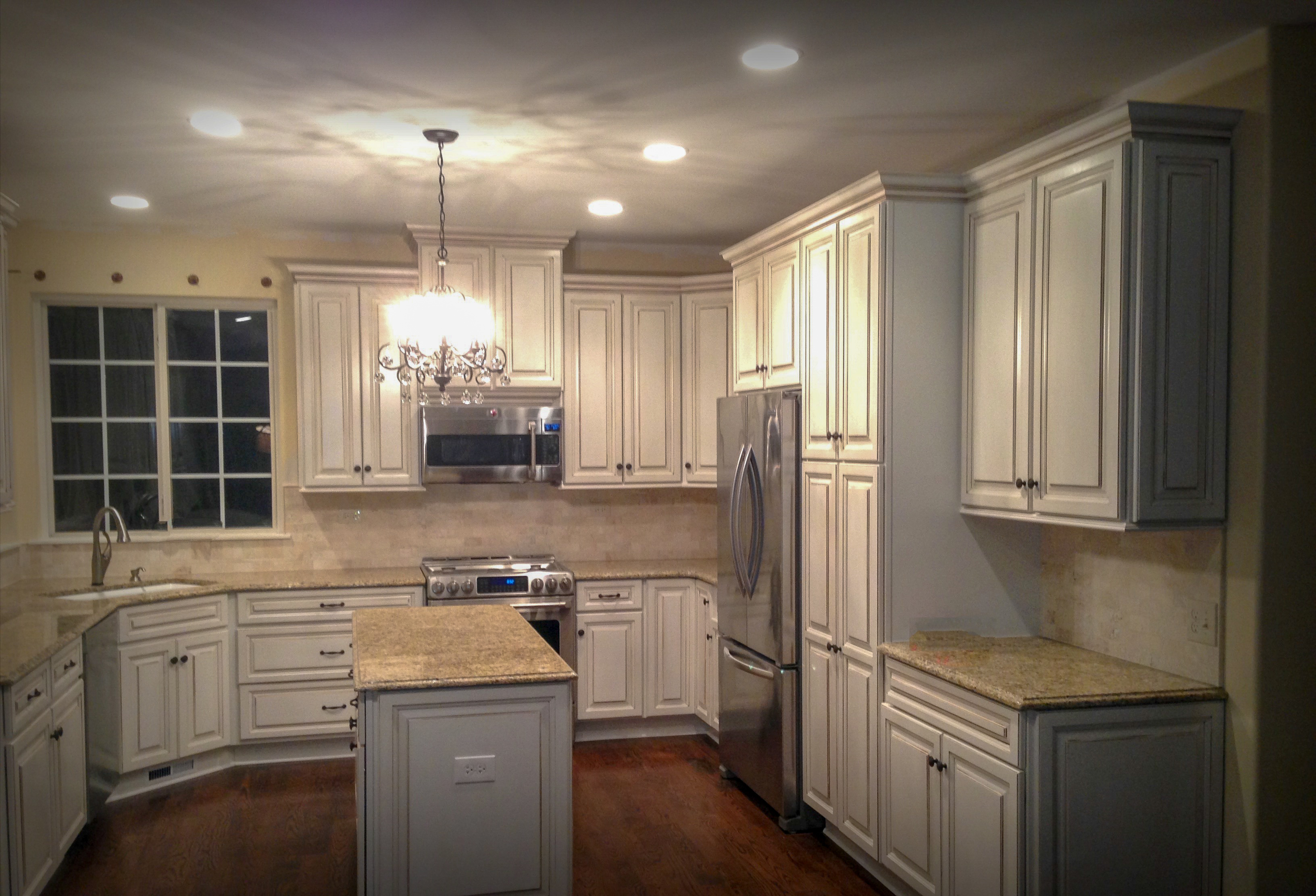 Kitchen Remodel with White Cabinets