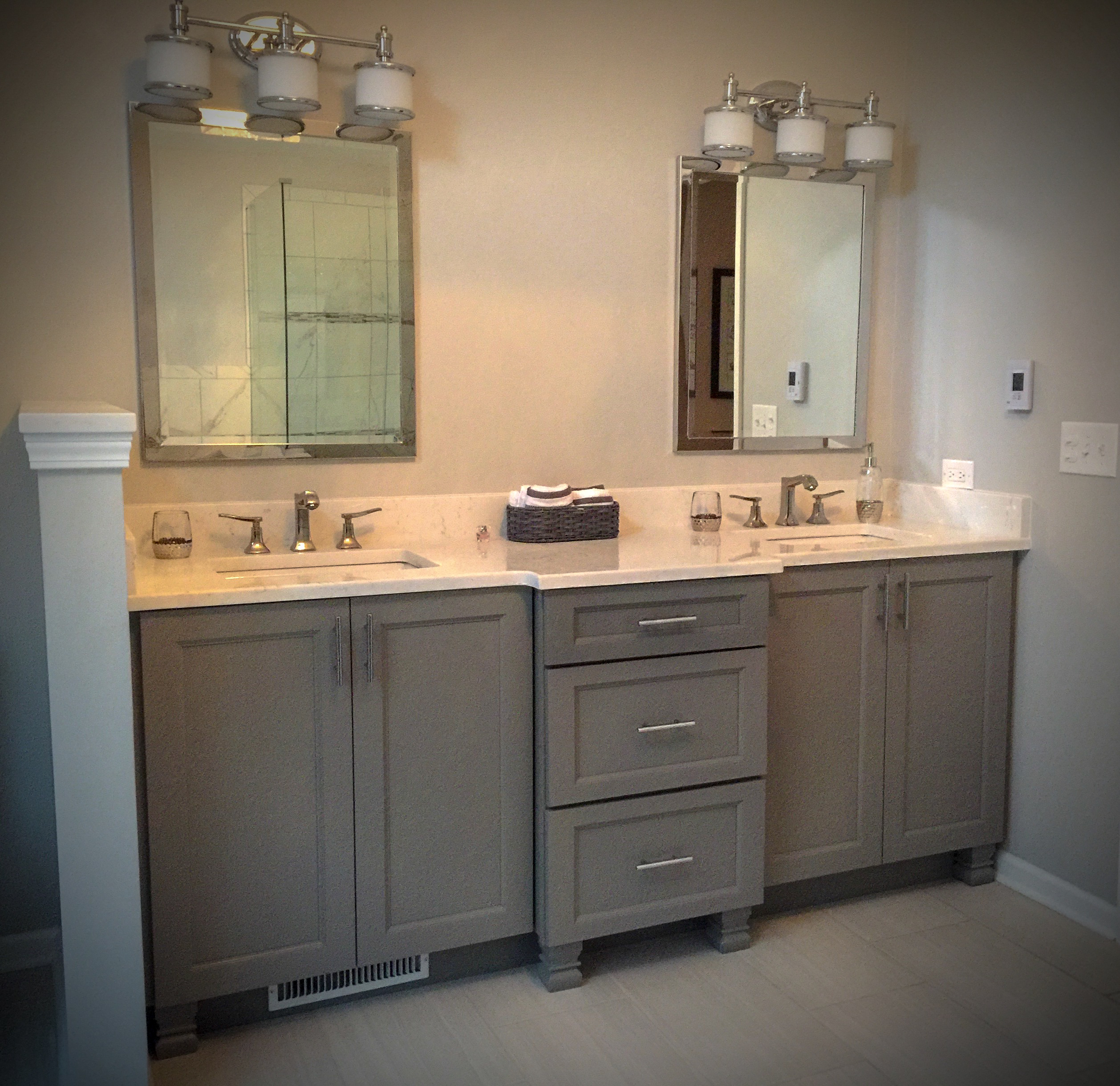 Grey Shaker Vanities - AC Home Design