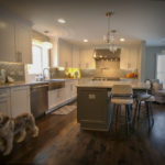 Custom Kitchen Remodel with large serving island