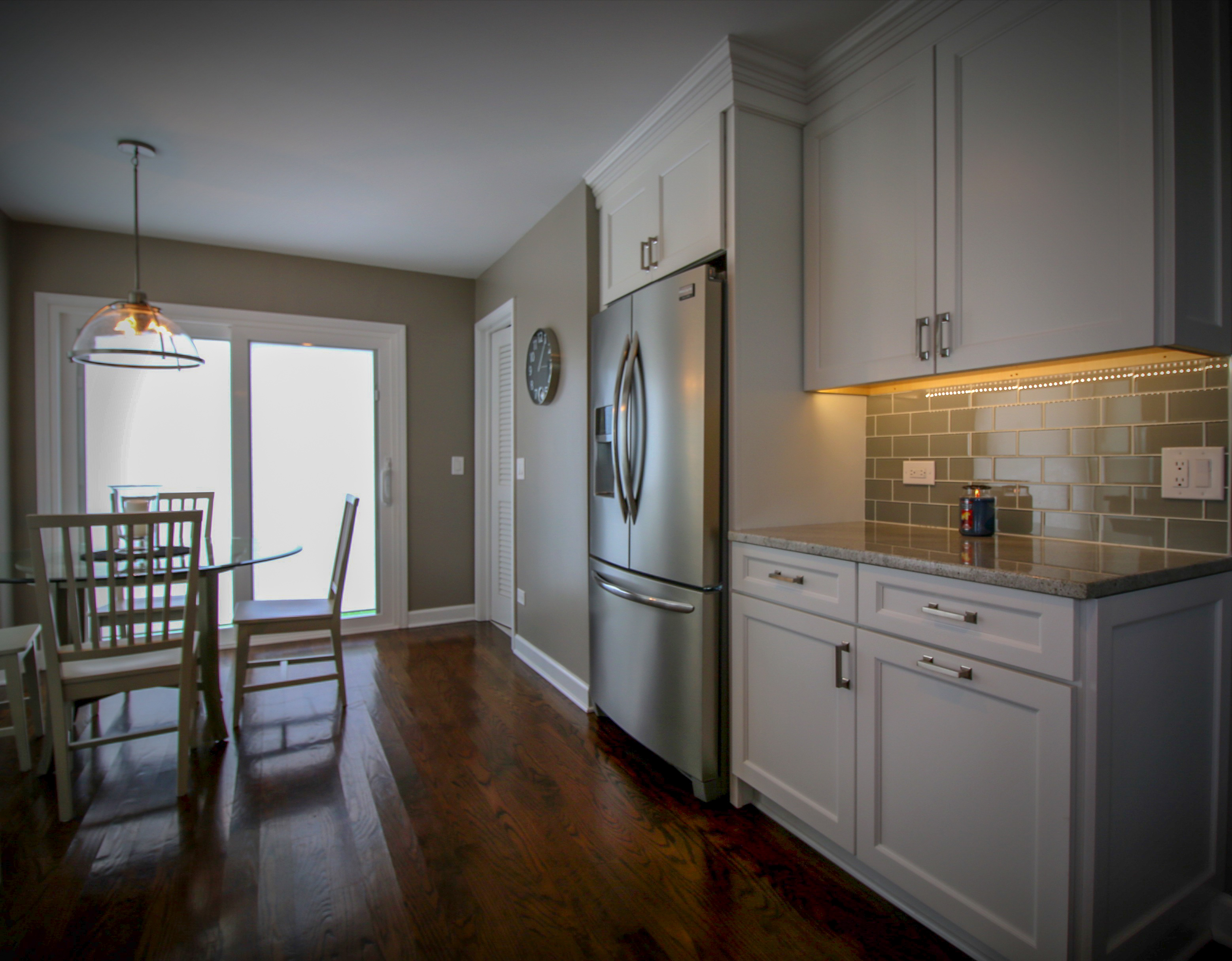 Kitchen Update with Rich Wood Floors