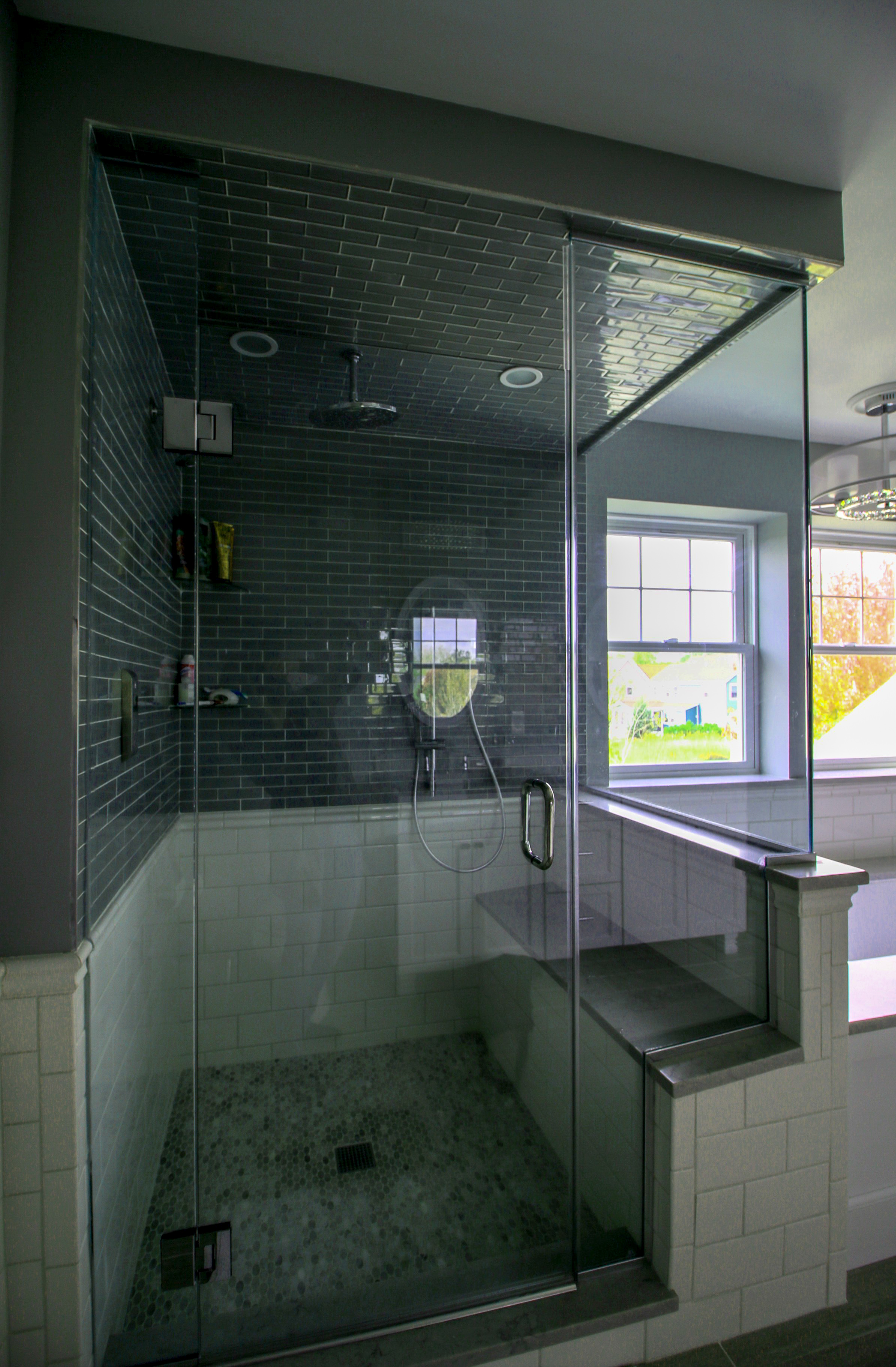 Multi-head Shower with Bench