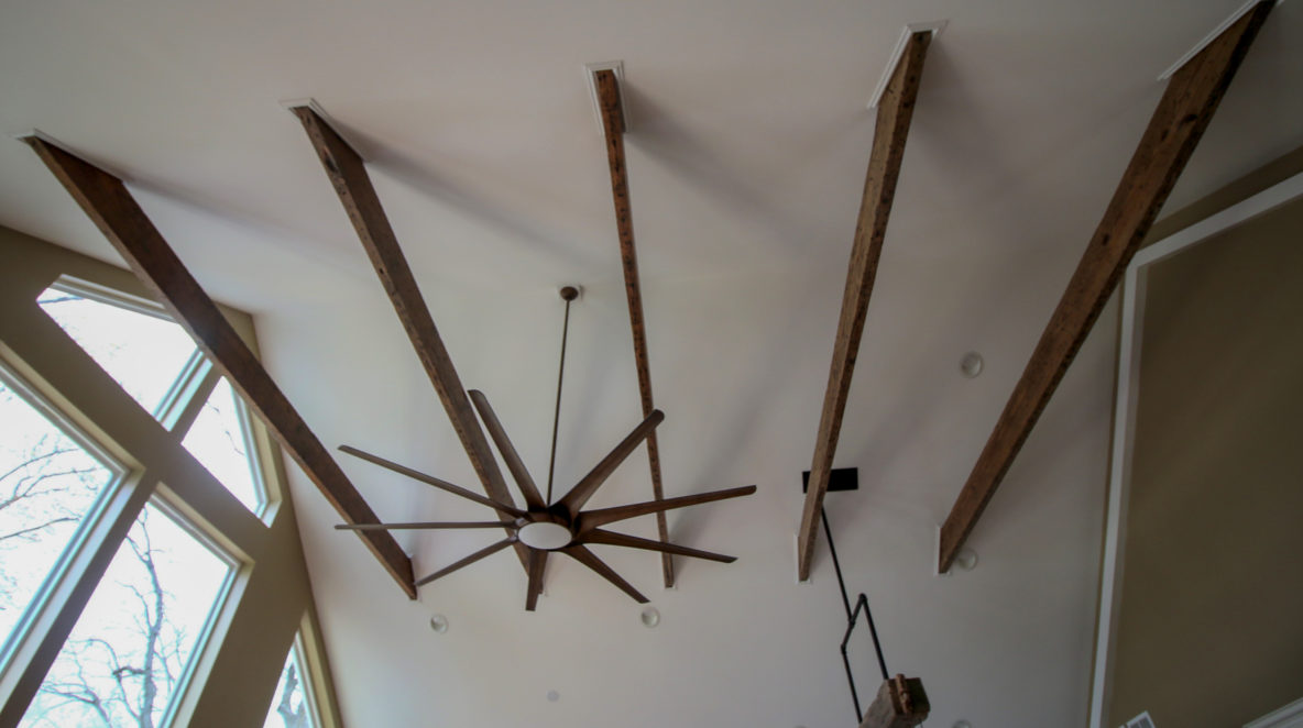 Exposed Vaulted Ceiling Beams