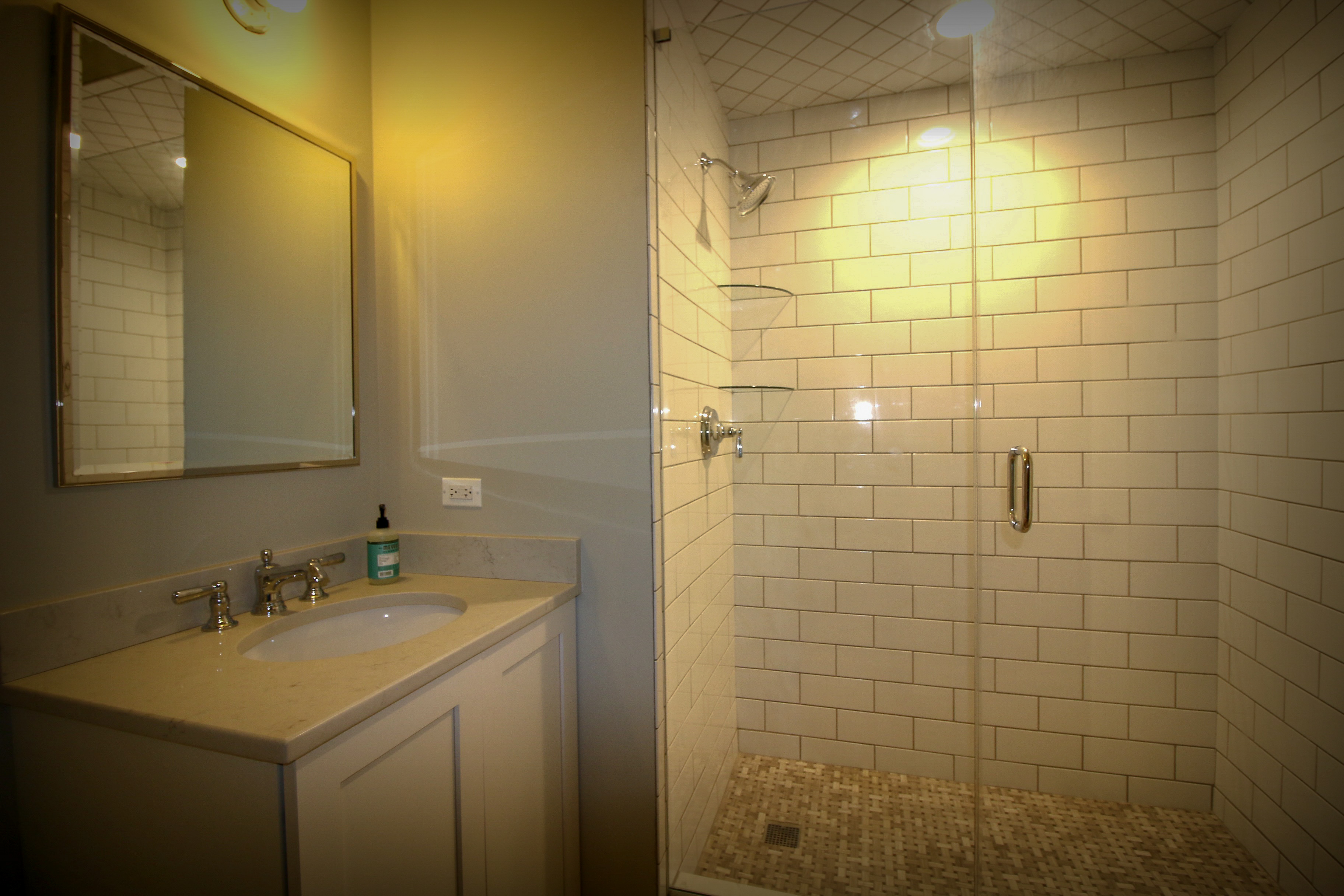 Guest Bathroom Update with Subway Tile Shower