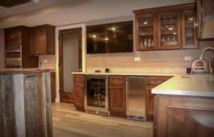 Custom Basement Kitchen and Bar Space