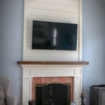 Fireplace with Shiplap and Mantle