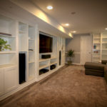 Basement Entertainment Room Builtins
