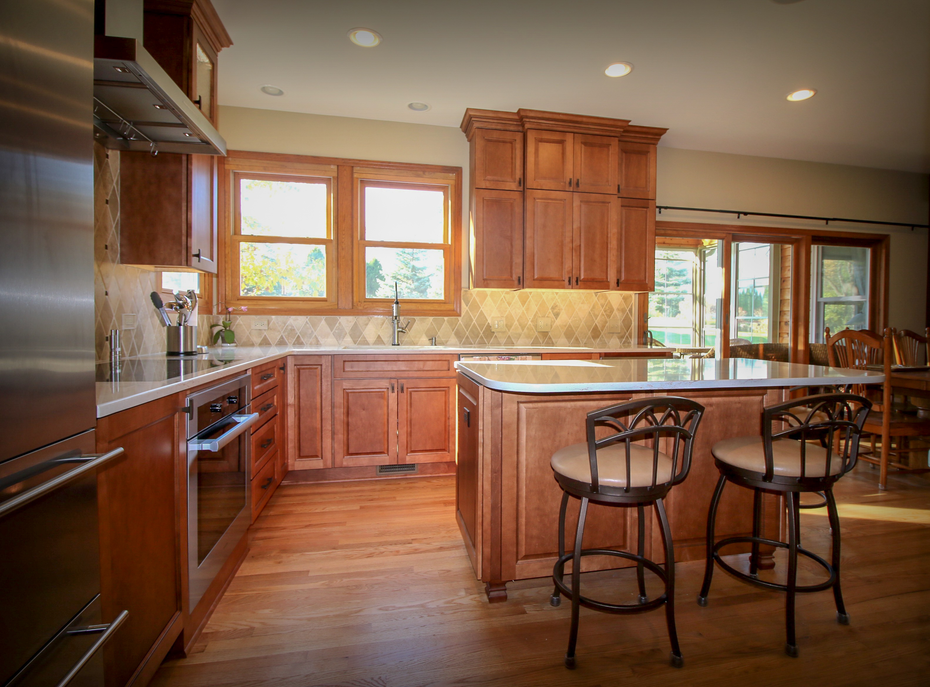 Kitchen Update with Wood Island