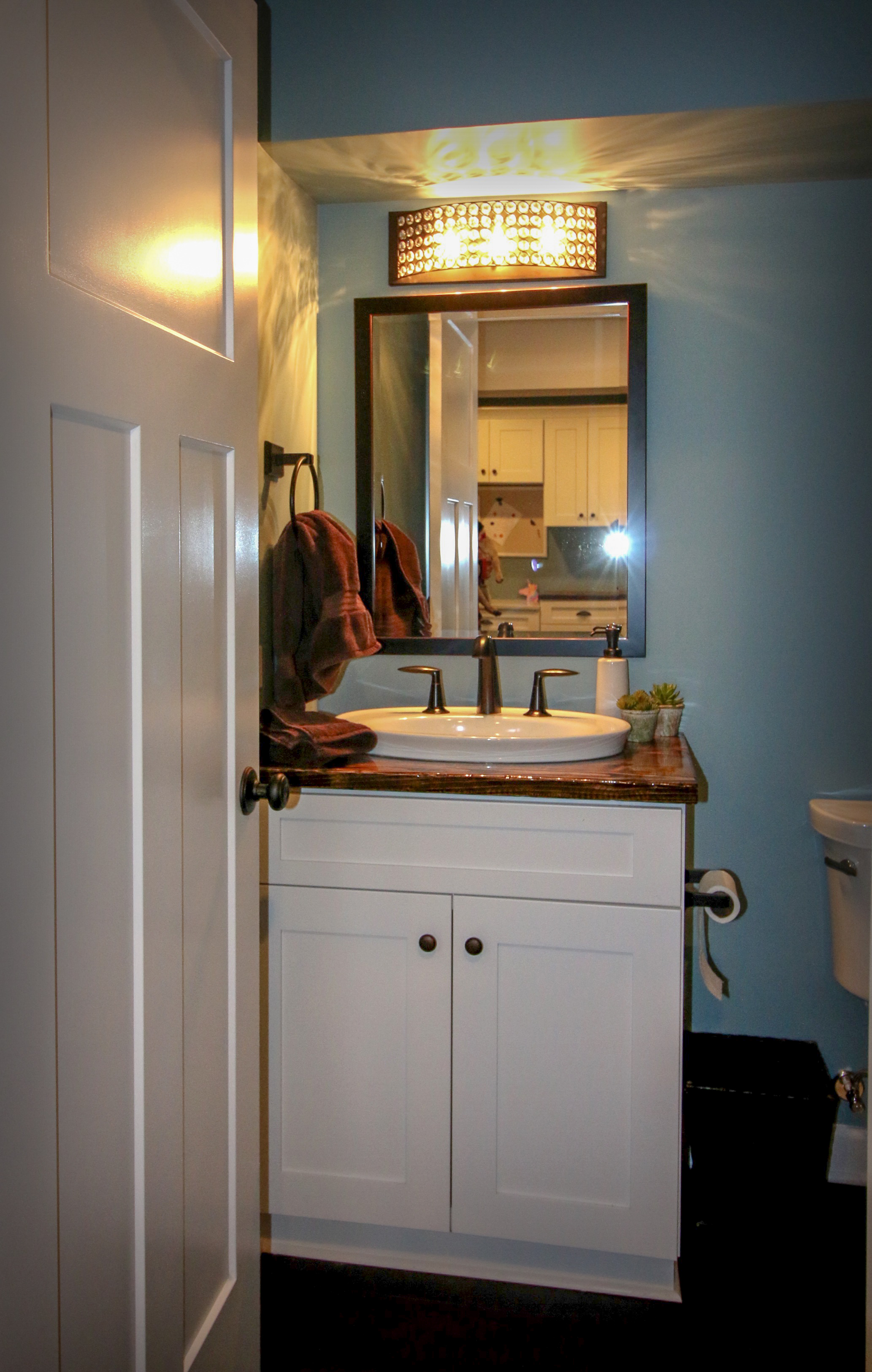 Guest Bathroom with Custom Vanity Top