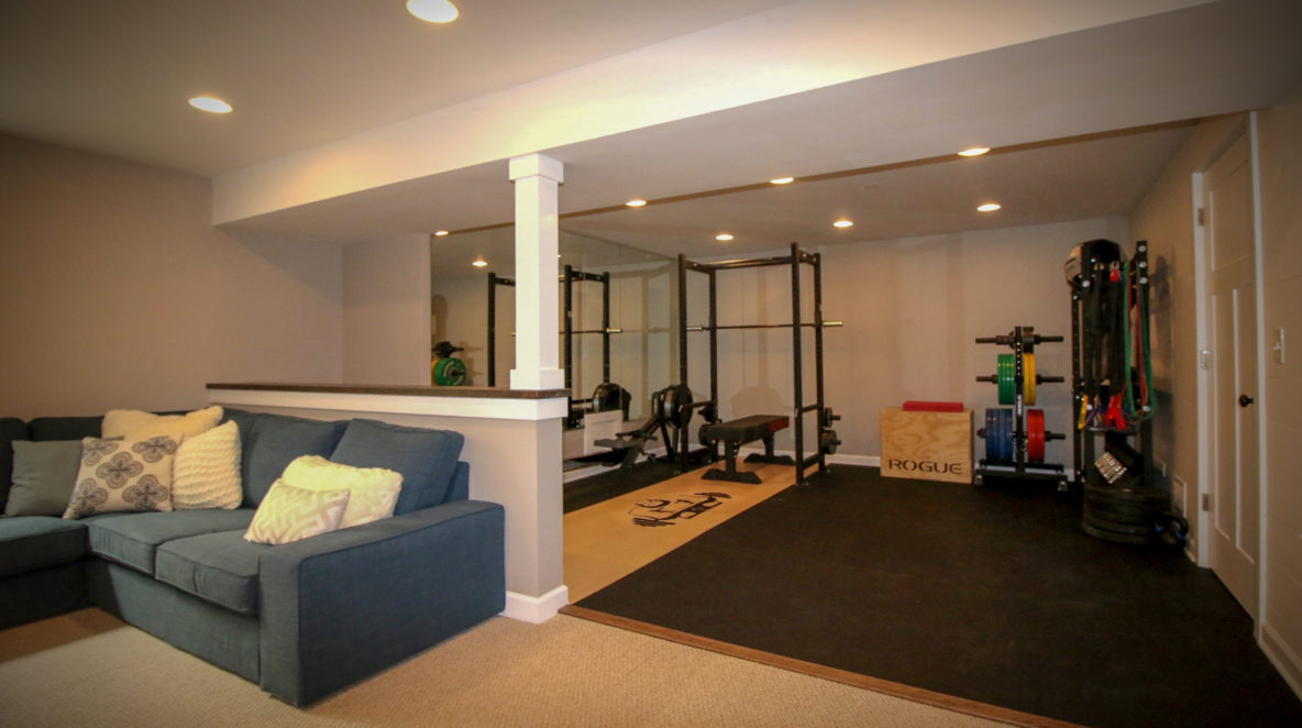 Basement Remodel with Home Gym