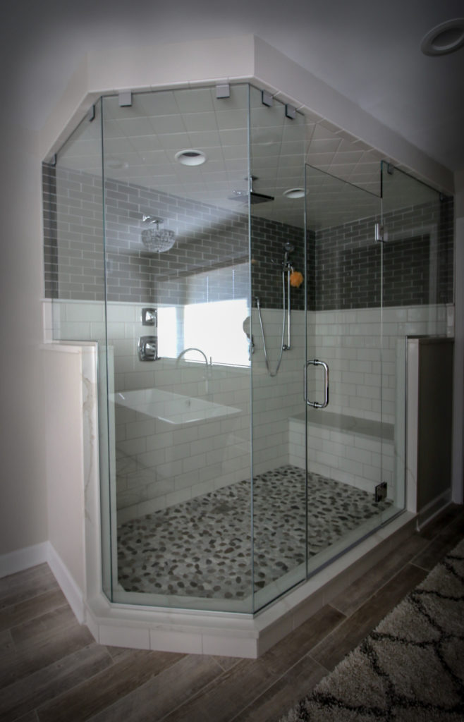 Large Custom Shower with Multiple Shower Heads