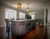 Kitchen Island Opening Up to Family Room