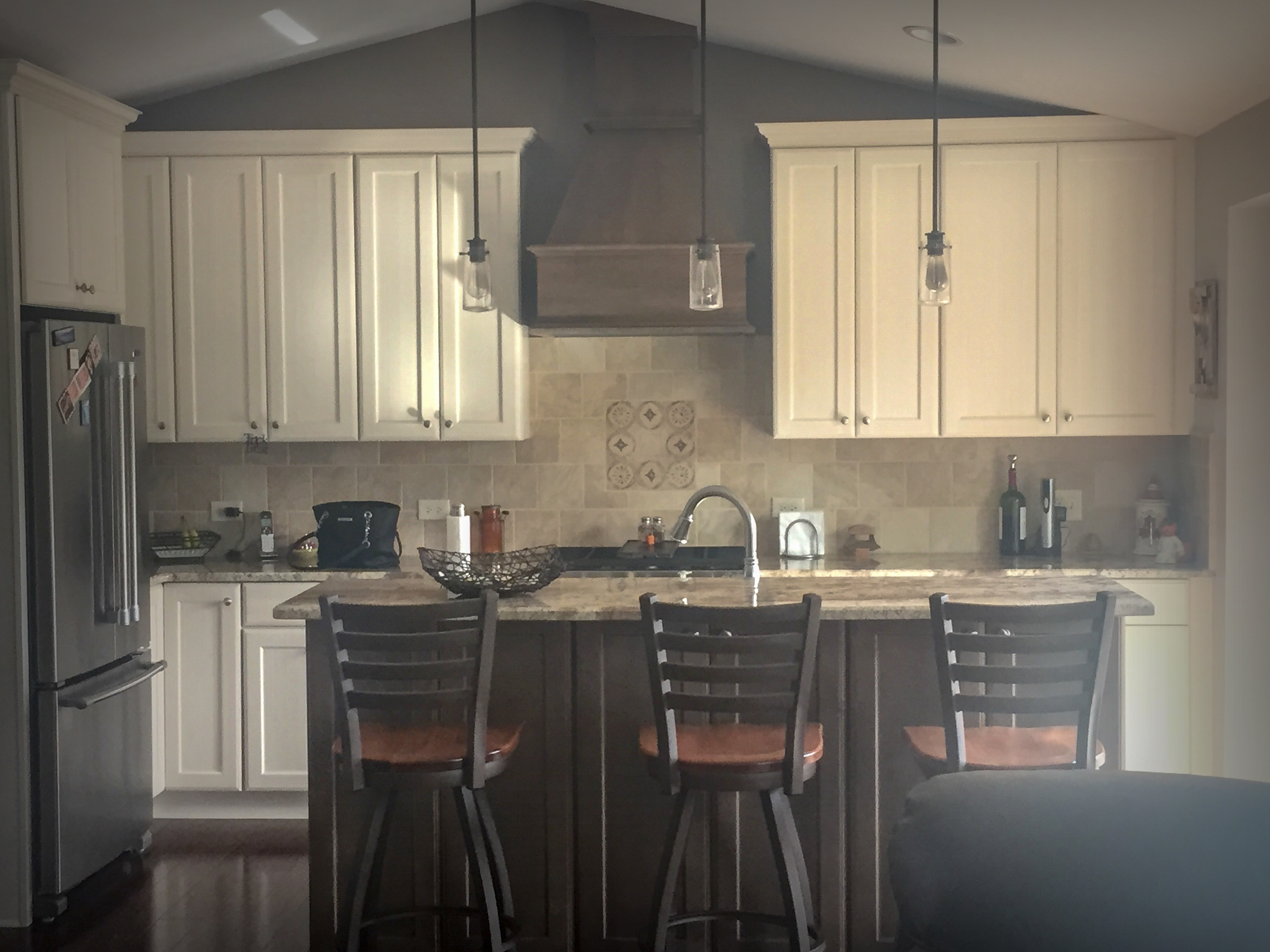 Kitchen Remodel with Wooden Hood