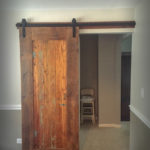 Rustic Custom Barn Door from Reclaimed Timbers