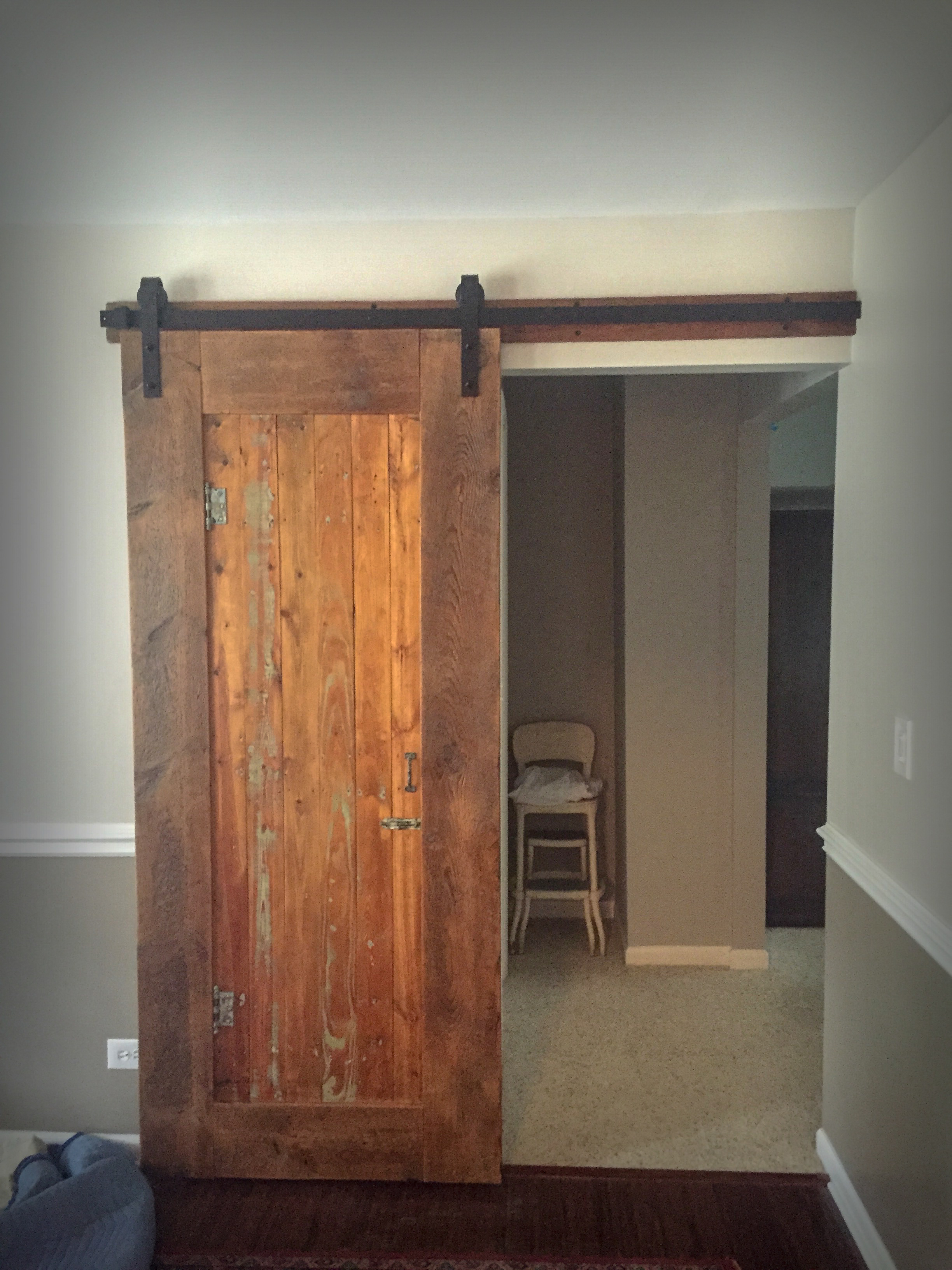 Rustic Custom Barn Door from Reclaimed Timbers