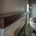 Rustic Mantle from Reclaimed Timbers