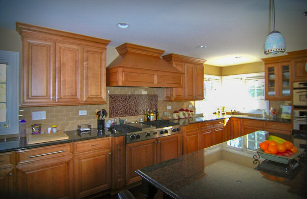 Custom Kitchen Remodel with Rich Wood Cabinets