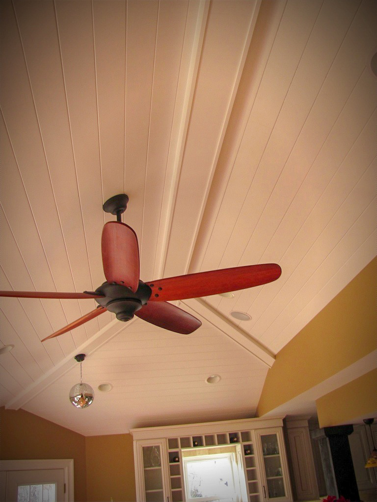 Room Addition with Vaulted Tongue-in-Groove Ceiling