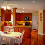 Kitchen Update with Rich Color Wood Cabinets