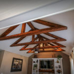 Reclaimed Beams on Ceiling